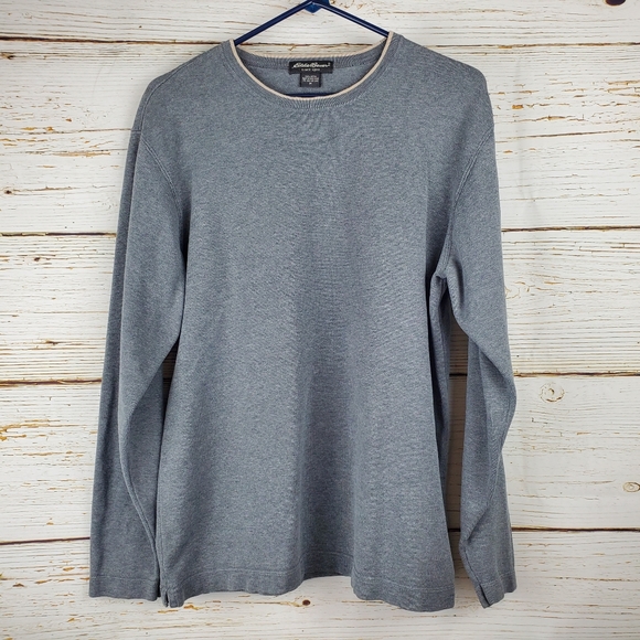 Eddie Bauer Tops - Eddie Bauer Grey Knit Shirt